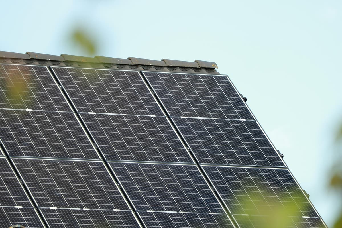 Photovoltaik-Module aus der Nähe